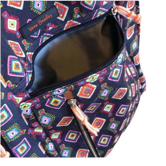 Vera Bradley Lighten Up Backpack Grand Navy Medallion New - Picture 8 of 12